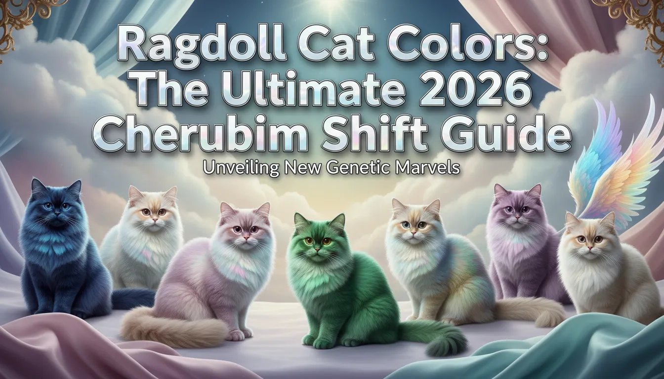 A professional comparison of Ragdoll Cat Colors featuring Mink, Sepia, and Solid variations following the 2026 Cherubim Shift.