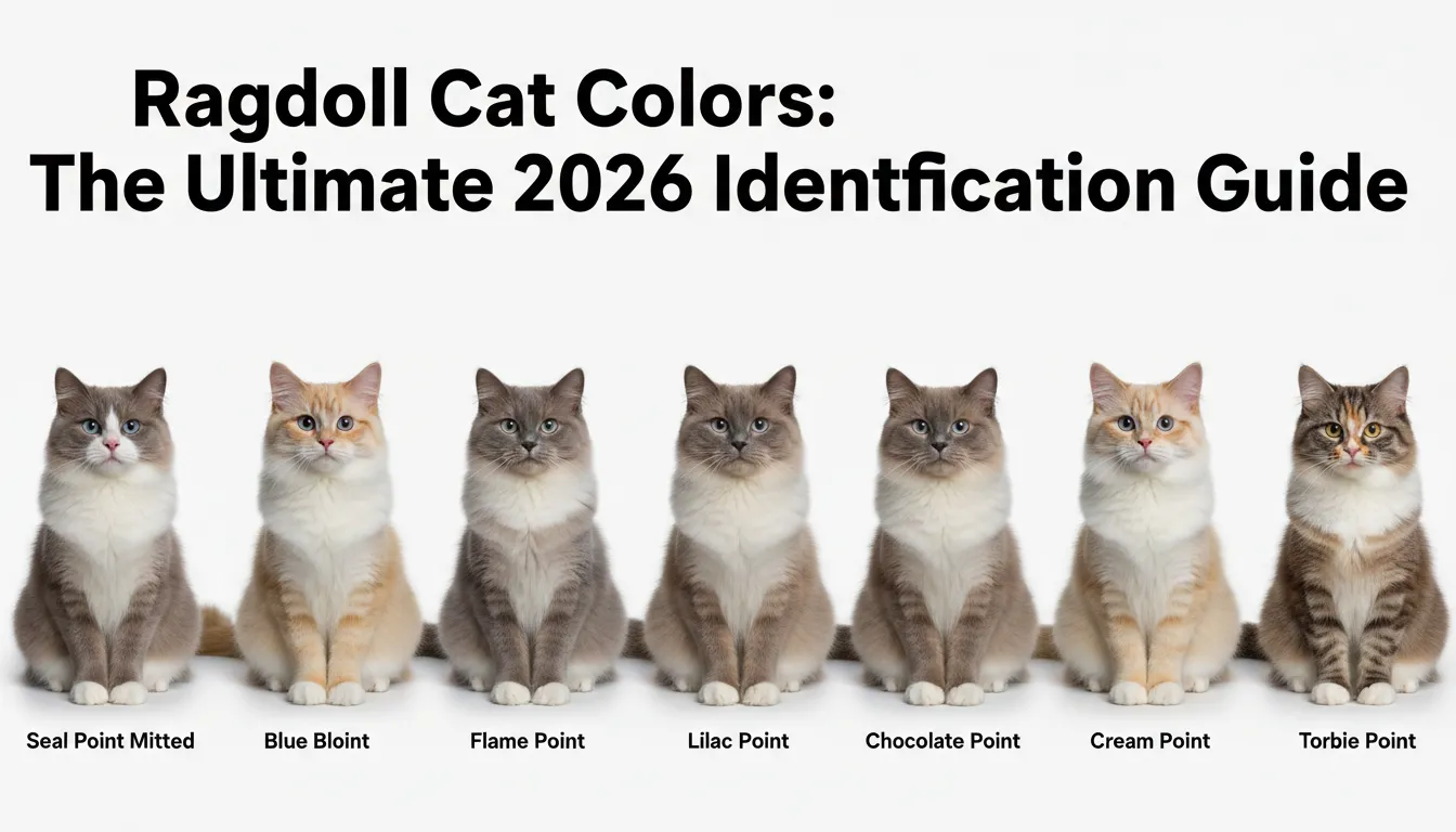 Ragdoll cat colors showing different coat patterns and color variations