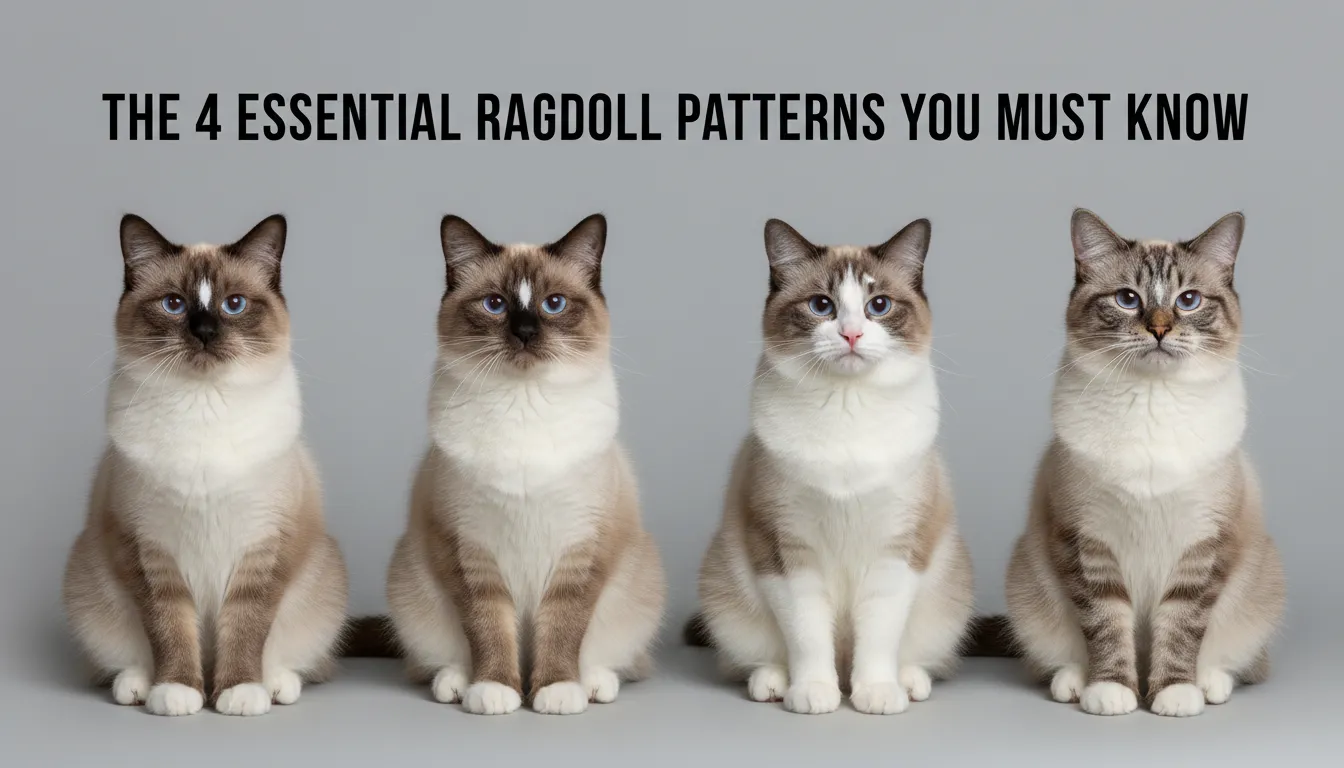 The 4 essential ragdoll patterns explaining different ragdoll cat colors and markings